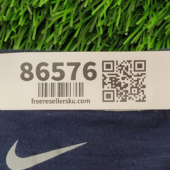 NIKE Center-Swoosh Slogan Shirt Teens Large 17x24 Navy-Blue - Picture 5 of 12